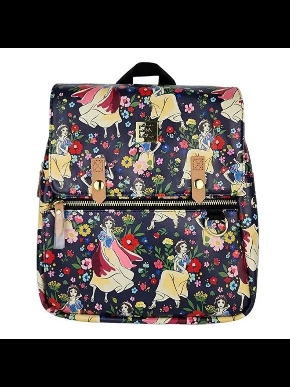Petunia Pickle Bottom Navy Disney Floral & Character Print Backpack
